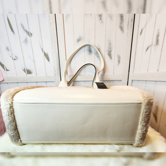 Kate Spade Jett Faux Shearling Tote- Merinque KE517. - Picture 7 of 11